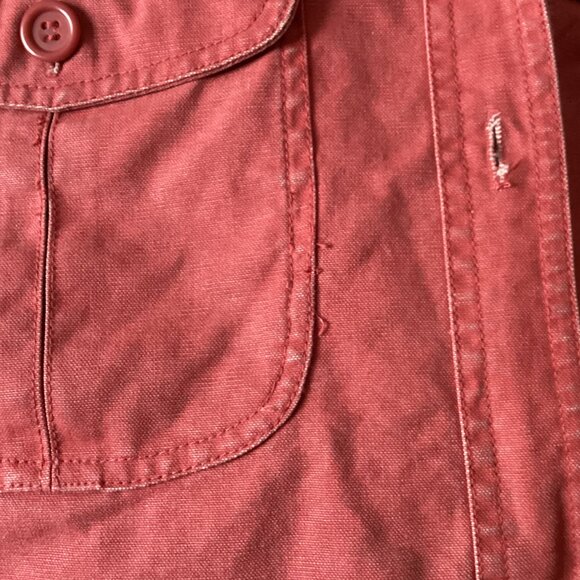 Windriver Classic Outerwear Women's Red Denim Jean Jacket Size XL Pockets - Picture 14 of 16